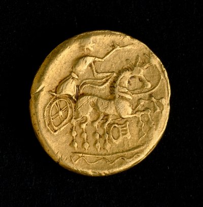 Celtic Art: Statere of Sequani, Gold Coin by Celtic