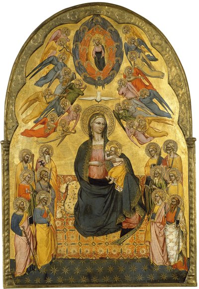 The Virgin of Humility with the Holy Father, the Holy Spirit and the twelve Apostles by Cenni di Francesco di ser Cenni