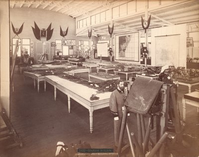 Interior of the Spanish Government Building, in the Spanish Section of the Centennial Exposition by Centennial Photographic Co.