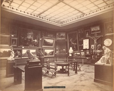 View of the Art Annexe in the Spanish Section of the Centennial Exposition by Centennial Photographic Co.