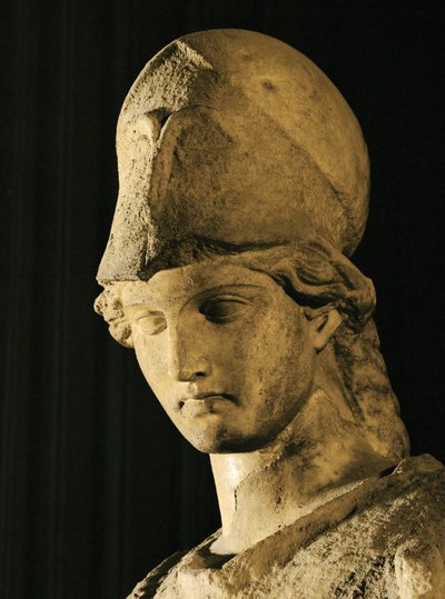 Head of Athena with Cist and Erechthonios Snake by Cephisodotus the Younger