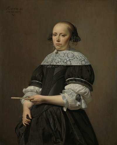 Portrait of Elisabeth van Kessel, 1671 by Cesar Boetius van Everdingen
