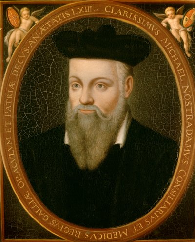 Portrait of Michel de Nostradamus, known as Nostradamus, astrologer by Cesar Nostradamus