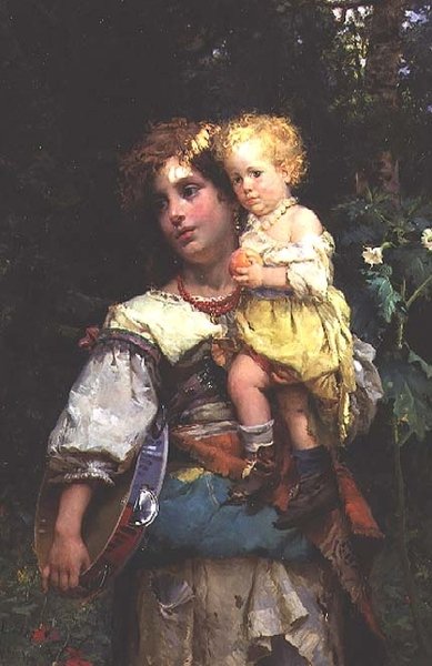 Woman and Child by Cesare Auguste Detti