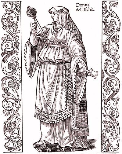 A Peasant from Ischia - Italian Costume in the 17th Century by Cesare (after) Vecellio
