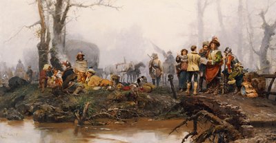 The Encampment by Cesare Auguste Detti