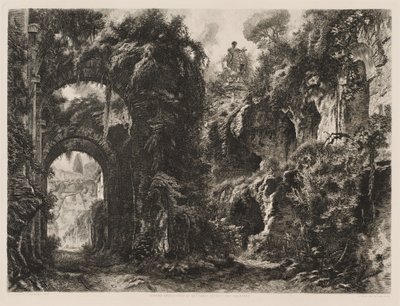Ruins of the House of Septimius Severus on the Palatine by Cesare Biseo
