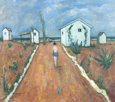 The Beach at Fiumetto by Cesare Breveglieri