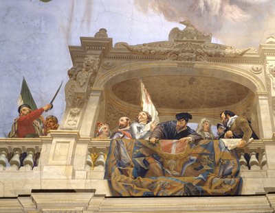 Ettore, Andrea Doria, F. Ferrucci, M. Colonna and Doge Morosini (detail) by Cesare Mariani