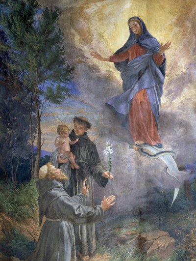 The Appearance of the Immaculate Conception to Saint Francis of Assisi and Saint Anthony of Padua by Cesare Mariani