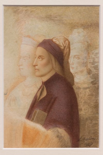 Portrait of Dante, by Cesare Mussini, about 1844 by Cesare Mussini