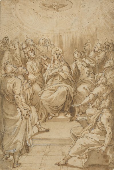 The Pentecost The Descent of the Holy Spirit by Cesare Nebbia