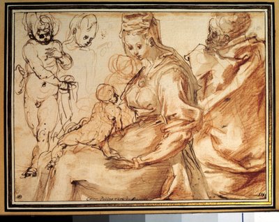 The Holy Family by Cesare Pollini