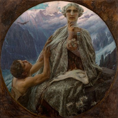 The mountain peak. The Ice Queen by Cesare Saccaggi
