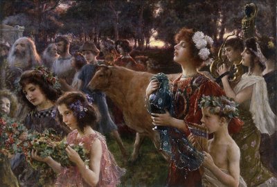 The Procession by Cesare Saccaggi