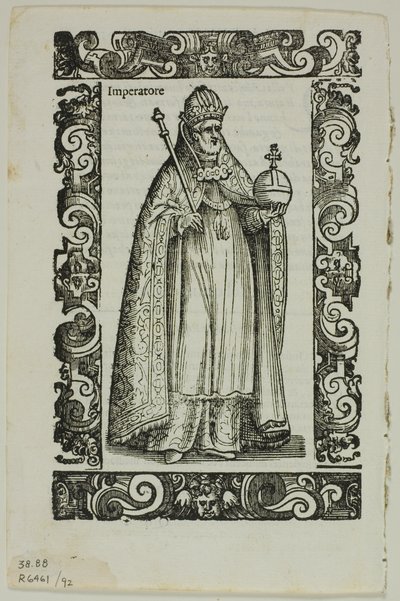 Leaf from Habiti Antichi e Moderni, Plate 92 from Woodcuts from Books of the XVI Century by Cesare Vecellio