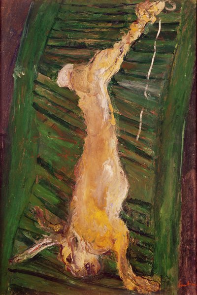 Hare on a Green Shutter by Chaim Soutine