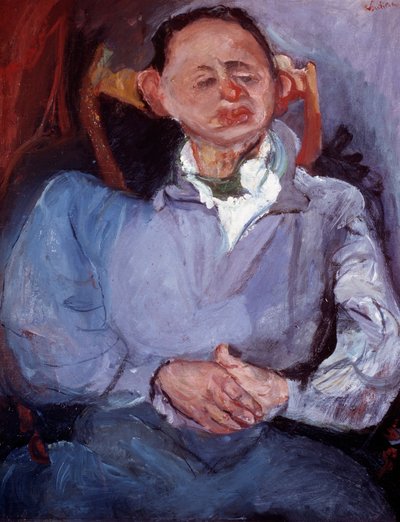 Portrait of Sculptor Oscar Miestchaninoff by Chaim Soutine