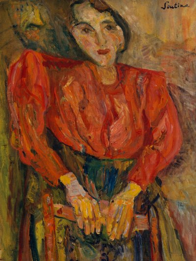 Woman in Red Blouse by Chaim Soutine