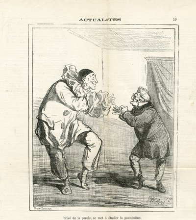 Illustration of Cham (1819-1879) in Le Charivari by Amédée de Noé