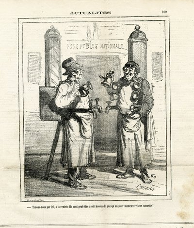 Illustration of Cham (1819-1879) in Le Charivari by Amédée de Noé