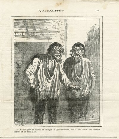 Illustration of Cham in Le Charivari by Amédée de Noé