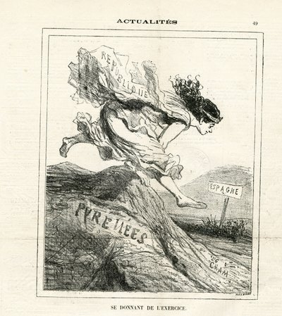 Illustration of Cham (1819-1879) in Le Charivari by Amédée de Noé