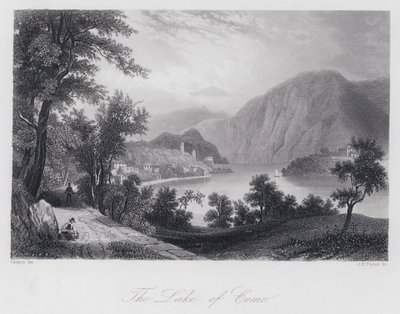 The Lake of Como by Chapuy Chapuy