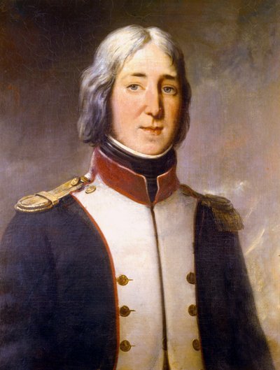 Portrait of Edouard Mortier in the Uniform of a Captain of the 1st Battalion of the North in 1792 by Charles Philippe Lariviere