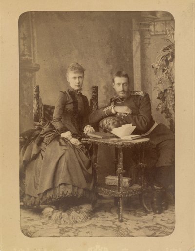 Grand Duke Constantine Constantinovich of Russia and Grand Duchess Elizaveta Mavrikievna of Russia by Charles Bergamasco