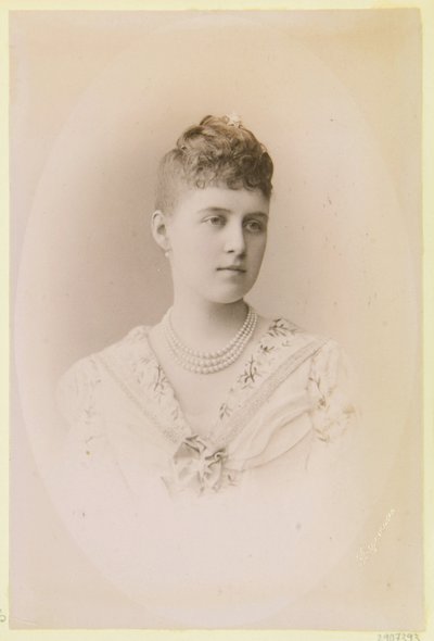 Portrait of Grand Duchess Alexandra Georgievna of Russia (1870-1891) by Charles Bergamasco