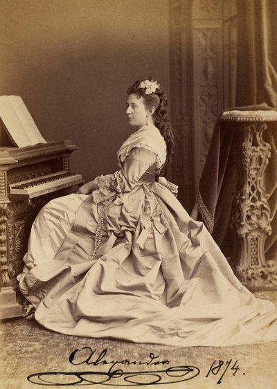 Portrait of Grand Duchess Alexandra Iosifovna of Saxe-Altenburg by Charles Bergamasco
