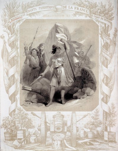 Allegory to the patriotic songs of France by Charles (after) Bour