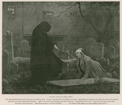 Illustration for A Christmas Carol by Charles Dickens by Charles (after) Green