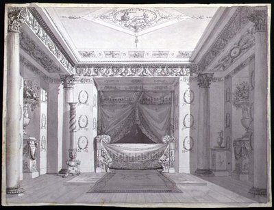 Design for an Empire Bedroom by Charles (attr. to) Percier