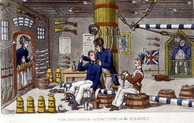 The Gun Room, Newcome in the Bilboes, Plate from 