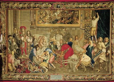 Louis XIV visiting the Gobelins Factory by Charles (studio of ) Le Brun