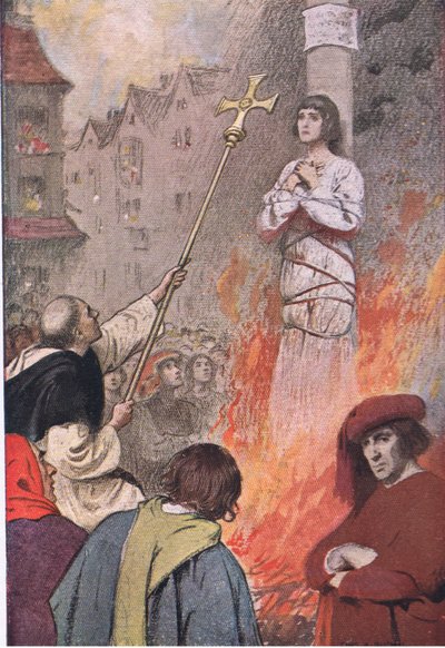 In Rouen market place, from The Story of Jeanne D