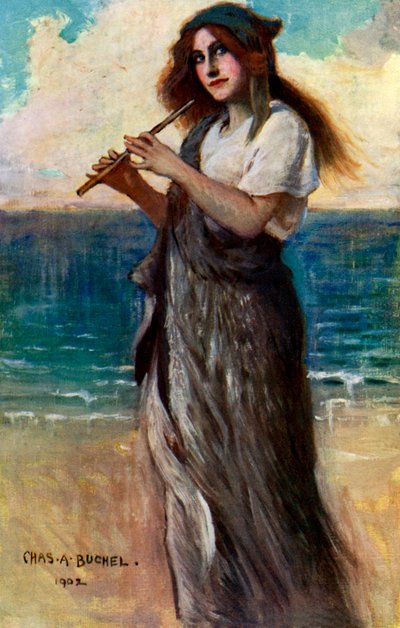 Nancy Price, English Actress, as Pallas Athene in Ulysses by Charles A. Buchel