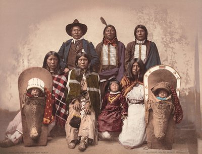 Ute Chief Severo and Family by Charles A. Nast, Detroit Photographic Company