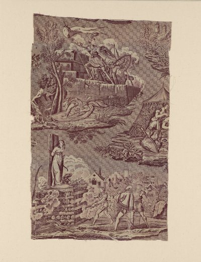 The Life of Joan of Arc (Furnishing Fabric) by Charles Abraham Chasselat