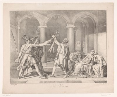 Oath of the Horatii by Charles Achille D