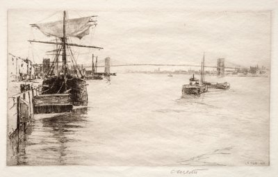 Brooklyn Bridge by Charles Adams Platt