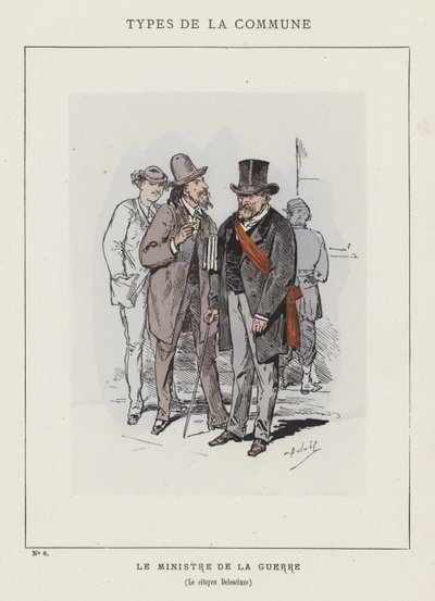 The Minister of War, Citizen Delescluze by Charles Albert d Arnoux Bertall