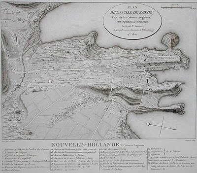 Plan of the Town of Sydney by Charles Alexandre (after) Lesueur