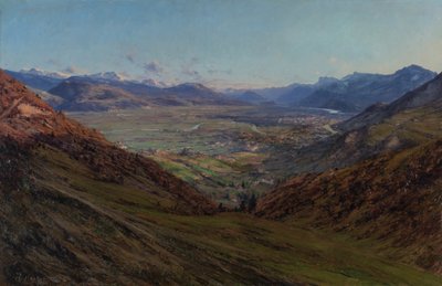 Grenoble Seen from the Road to Sappey 1912 by Charles Alexandre Bertier