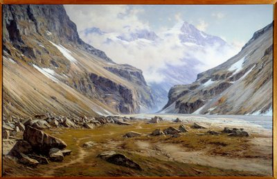 Valley of Veneon at Saint Christophe en Oisans in the Alps by Charles Alexandre Bertier