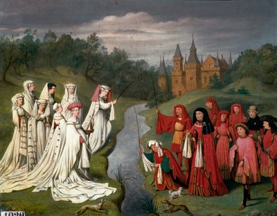 Nine Princes and Eight Princesses of the House of Burgundy by Charles Alexandre Debacq