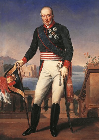 Portrait of Francis I of the Two Sicilies by Charles Alexandre Debacq
