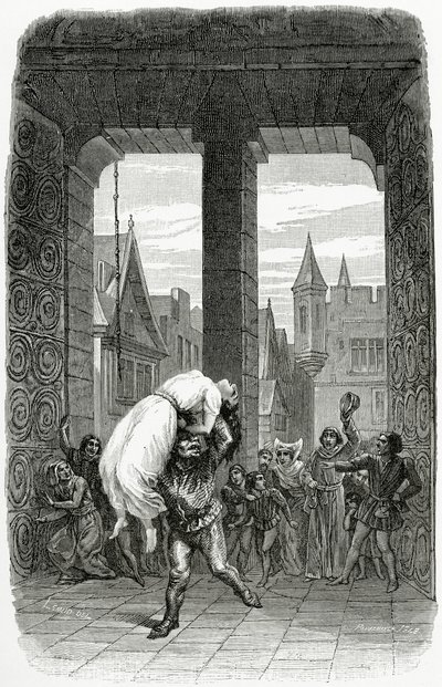 Quasimodo Saves Esmeralda from Execution by Charles Alexandre Lesueur